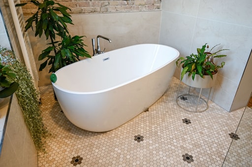 Mosaic Hexagon Plain Bottocino