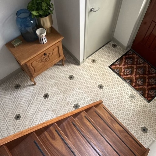 Mosaic Hexagon Plain Bottocino