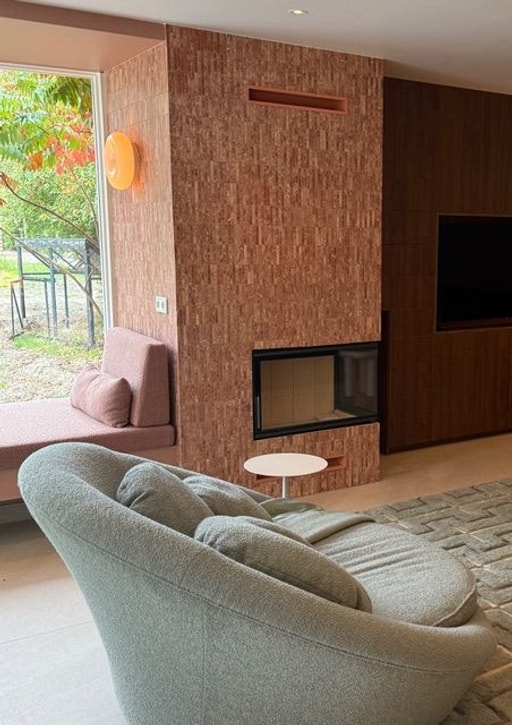 Mosaic KitKat Red Travertine